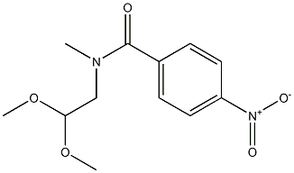 N-(2,2-dimethoxyethyl)-N-methyl-4-nitrobenzamide Struktur