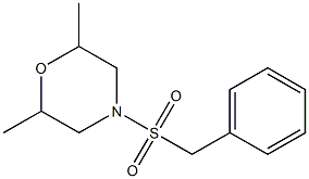 4-benzylsulfonyl-2,6-dimethylmorpholine Struktur