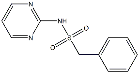 1-phenyl-N-pyrimidin-2-ylmethanesulfonamide Struktur