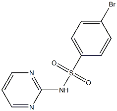 4-bromo-N-pyrimidin-2-ylbenzenesulfonamide Struktur