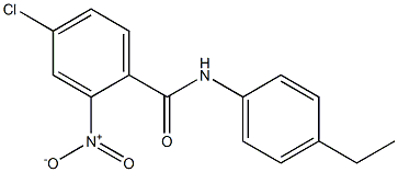 4-chloro-N-(4-ethylphenyl)-2-nitrobenzamide Struktur