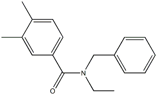 N-benzyl-N-ethyl-3,4-dimethylbenzamide Struktur