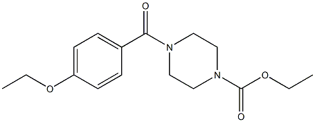 ethyl 4-(4-ethoxybenzoyl)piperazine-1-carboxylate Struktur