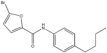 5-bromo-N-(4-butylphenyl)furan-2-carboxamide Struktur