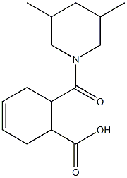 6-(3,5-dimethylpiperidine-1-carbonyl)cyclohex-3-ene-1-carboxylic acid Struktur