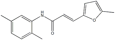 (E)-N-(2,5-dimethylphenyl)-3-(5-methylfuran-2-yl)prop-2-enamide Struktur