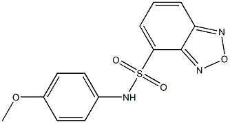 N-(4-methoxyphenyl)-2,1,3-benzoxadiazole-4-sulfonamide Struktur