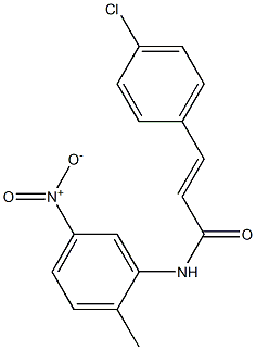 (E)-3-(4-chlorophenyl)-N-(2-methyl-5-nitrophenyl)prop-2-enamide Struktur