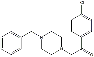 1-(4-benzylpiperazin-1-yl)-2-(4-chlorophenyl)ethanone Struktur