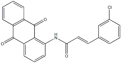 (E)-3-(3-chlorophenyl)-N-(9,10-dioxoanthracen-1-yl)prop-2-enamide