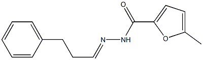 5-methyl-N-[(E)-3-phenylpropylideneamino]furan-2-carboxamide Struktur