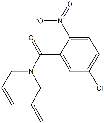 5-chloro-2-nitro-N,N-bis(prop-2-enyl)benzamide Struktur