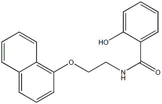 2-hydroxy-N-(2-naphthalen-1-yloxyethyl)benzamide Struktur