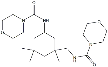 N-[[1,3,3-trimethyl-5-(morpholine-4-carbonylamino)cyclohexyl]methyl]morpholine-4-carboxamide Struktur