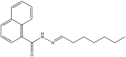 N-[(E)-heptylideneamino]naphthalene-1-carboxamide Struktur