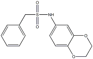 N-(2,3-dihydro-1,4-benzodioxin-6-yl)-1-phenylmethanesulfonamide Struktur