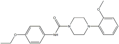 N-(4-ethoxyphenyl)-4-(2-methoxyphenyl)piperazine-1-carboxamide Struktur