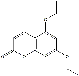 5,7-diethoxy-4-methylchromen-2-one Struktur