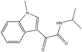 2-(1-methylindol-3-yl)-2-oxo-N-propan-2-ylacetamide Struktur