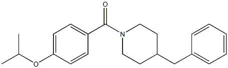 (4-benzylpiperidin-1-yl)-(4-propan-2-yloxyphenyl)methanone Struktur