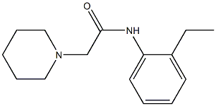 N-(2-ethylphenyl)-2-piperidin-1-ylacetamide Struktur