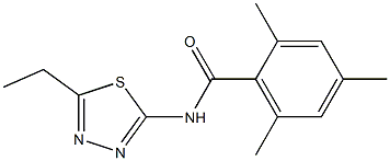 N-(5-ethyl-1,3,4-thiadiazol-2-yl)-2,4,6-trimethylbenzamide Struktur