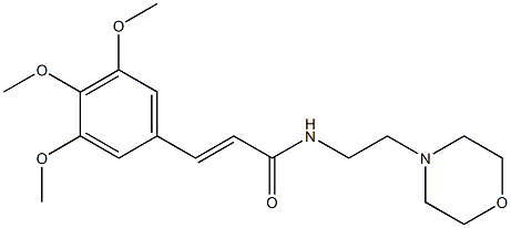 (E)-N-(2-morpholin-4-ylethyl)-3-(3,4,5-trimethoxyphenyl)prop-2-enamide Struktur