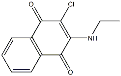 2-chloro-3-(ethylamino)naphthalene-1,4-dione Struktur