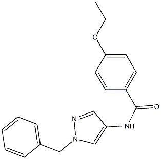 N-(1-benzylpyrazol-4-yl)-4-ethoxybenzamide Struktur