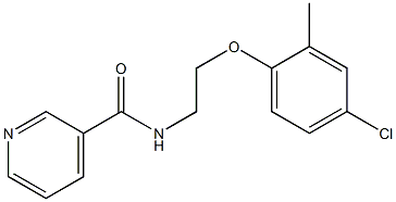 N-[2-(4-chloro-2-methylphenoxy)ethyl]pyridine-3-carboxamide Struktur