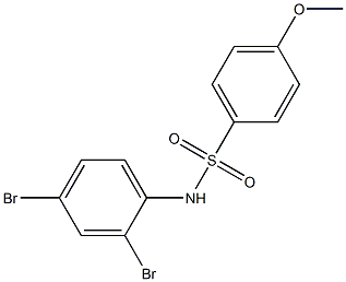 N-(2,4-dibromophenyl)-4-methoxybenzenesulfonamide Struktur