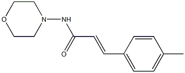 (E)-3-(4-methylphenyl)-N-morpholin-4-ylprop-2-enamide Struktur