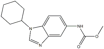 methyl N-(1-cyclohexylbenzimidazol-5-yl)carbamate Struktur