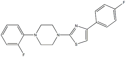 4-(4-fluorophenyl)-2-[4-(2-fluorophenyl)piperazin-1-yl]-1,3-thiazole Struktur