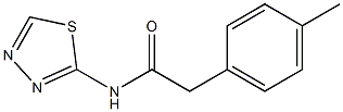 2-(4-methylphenyl)-N-(1,3,4-thiadiazol-2-yl)acetamide Struktur