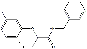 2-(2-chloro-5-methylphenoxy)-N-(pyridin-3-ylmethyl)propanamide Struktur