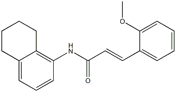 (E)-3-(2-methoxyphenyl)-N-(5,6,7,8-tetrahydronaphthalen-1-yl)prop-2-enamide Struktur