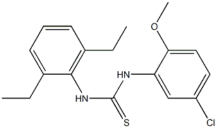 1-(5-chloro-2-methoxyphenyl)-3-(2,6-diethylphenyl)thiourea