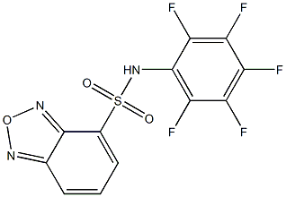 N-(2,3,4,5,6-pentafluorophenyl)-2,1,3-benzoxadiazole-4-sulfonamide Struktur