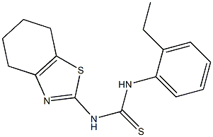 1-(2-ethylphenyl)-3-(4,5,6,7-tetrahydro-1,3-benzothiazol-2-yl)thiourea Struktur