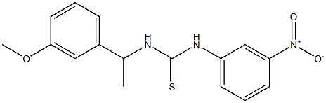 1-[1-(3-methoxyphenyl)ethyl]-3-(3-nitrophenyl)thiourea Struktur