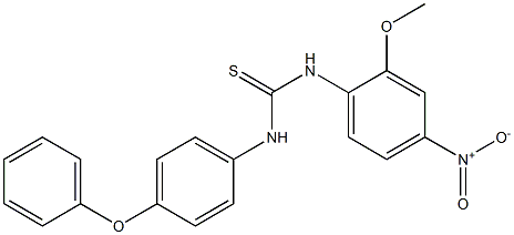 1-(2-methoxy-4-nitrophenyl)-3-(4-phenoxyphenyl)thiourea Struktur