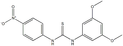 1-(3,5-dimethoxyphenyl)-3-(4-nitrophenyl)thiourea Struktur