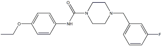 N-(4-ethoxyphenyl)-4-[(3-fluorophenyl)methyl]piperazine-1-carboxamide Struktur