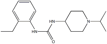 1-(2-ethylphenyl)-3-(1-propan-2-ylpiperidin-4-yl)urea Struktur