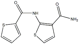 2-(thiophene-2-carbonylamino)thiophene-3-carboxamide Struktur