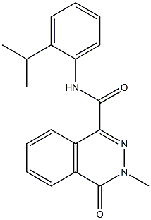 3-methyl-4-oxo-N-(2-propan-2-ylphenyl)phthalazine-1-carboxamide Struktur