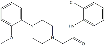 N-(2-chlorophenyl)-2-[4-(2-methoxyphenyl)piperazin-1-yl]acetamide Struktur