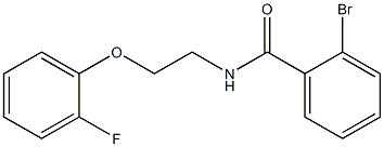 2-bromo-N-[2-(2-fluorophenoxy)ethyl]benzamide Struktur