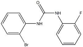 1-(2-bromophenyl)-3-(2-fluorophenyl)urea Struktur